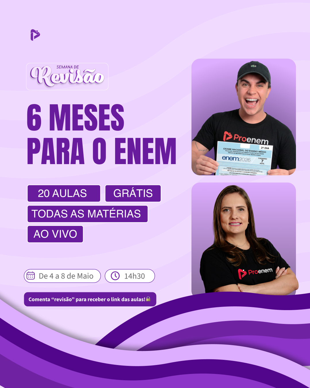 semana 6 meses para o ENEM